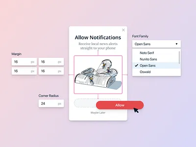 Advanced In-App Messaging Customization customization design editor in app message messaging ui