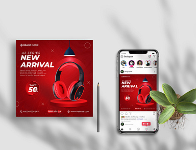 Creative New Arrival Discount Social Media post Design advertisement advertising agency banner branding brochure business business brochure business flyer design facebook flyer graphic design illustration instagram logo new arrival post product social social media post