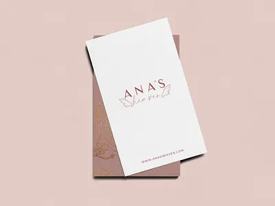 Anas heaven logo and business card graphic design illustration logo