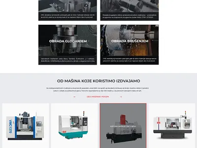 CNC Engineering Website design illustration vector web design