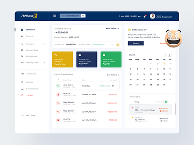 First Bank - Internet banking app ui design design figma fintech first bank internet banking online banking product ui uiux ux