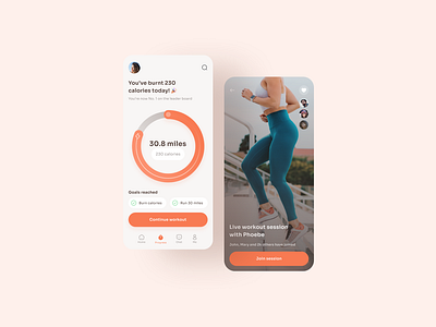 Fitness app UI app coach design figma fitness nike train ui ux web