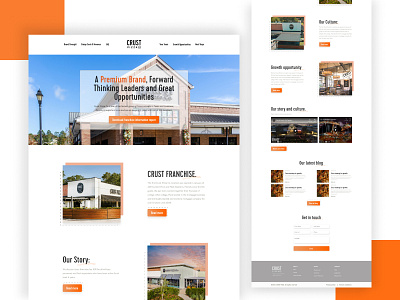 Pizza Company website and graphic elements design illustration pizza restaurant web ui design ui ux website