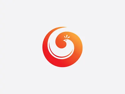 Letter G Peacock Logo animal brand identity branding design illustration logo vector