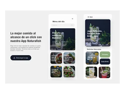 App Food - Drink Menu UI app app food drink menu ui design drink food ui ux