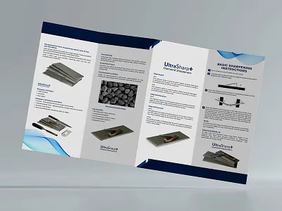 UltraShrap Diamond Sharpeners Brochure Design advertisement brochure brochure design brochure layout brochure mockup brochure template creative design diamond logo quality sharp sharpener stone