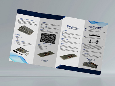 UltraShrap Diamond Sharpeners Brochure Design advertisement brochure brochure design brochure layout brochure mockup brochure template creative design diamond logo quality sharp sharpener stone