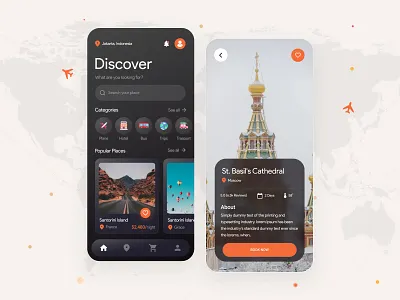Travel App 3d art branding design figma glassmorphism ui minimal modernui presentation travelapp typography ui ux