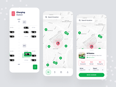 EV charging app app app design car charging app electric electric vehicle ev ev car ev charge ev charger ev charging station map mobile online ui vehicle