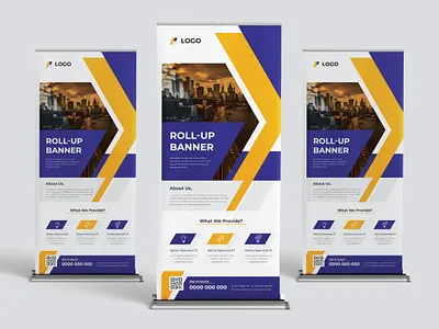 Roll Up banner design template advertising agency banner business company corporate design out side store promot promotion roll up banner