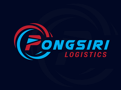 Pongsiri Logistics Company Logo Concept branding design graphic design illustration logo ui vector