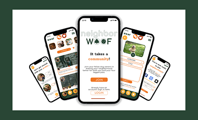 neighborWoof Community Forum Case Study app case study design dog figma product design ui ux