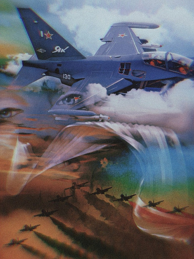 ЯК-130 fighterjet fly pilot plane war