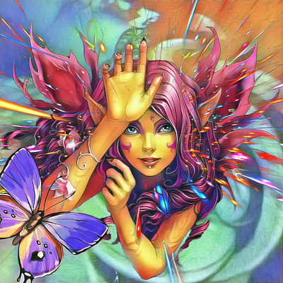 blows colors fairy blow colorful colors fairy