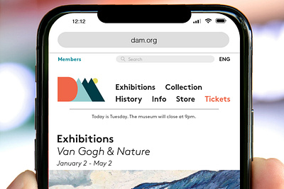 DAM Website Concept (Detail) design flat graphic graphic design graphicdesign graphics ui ux web web design webdesign website