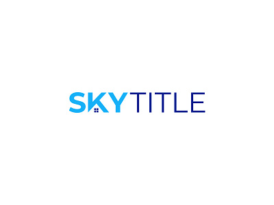 Sky Title branding graphic design home icon logo logoinspiration logotype realestate wordmark