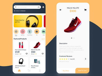 Amazon Ecommerce Redesign App amazon app design clean creative ecommerce app ios app minimalist mobile design online shop online store shop shopping app shopping cart ui ux design ux