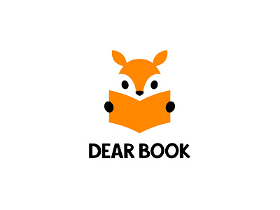Dear Book baby book branding character cute deer design education illustration kids logo logotype mascot reading club