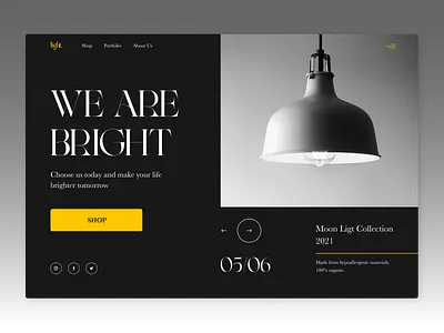 Moon Light branding design design exploration exploration graphic design lamp lamp store lamps light lighting products logo minimalistic minimalistic style modern product store ui uiux ux web