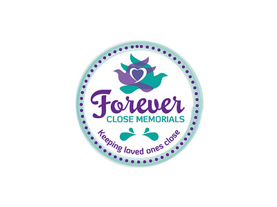 Forever Close Memorials Circular Logo Design - Seal Type Logo branding circlelogo design graphic design icon illustration illustrator logo sealed logo typography vector