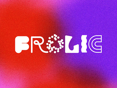 Frolic animation branding design geometry layout logo texture type