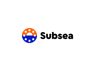 Subsea - Oil & Gas / Ocean / Sun / Sea / Machinery / Bolted brand branding clever creative design gas icon identity industrial logo logodesign logotype machinery minimalistic ocean oil sea sun symbol water