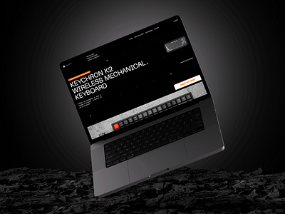 Keychron K2 - Keyboard E-commerce Website branding clean commerce dark mode e commerce ecommerce ecommerce design landing page layout minimal online store product product design shop shopify trend ui web web design website