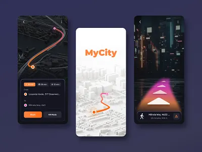 App Map 3d app app design city daily 100 challenge dailyui glassmorphism illustration interface light logo map neon light night city pohil product design road town ui valeriya pohil