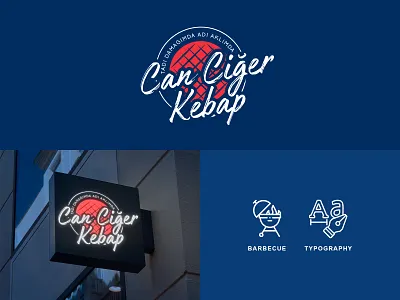 Can Ciğer Kebap - Logo Design - Branding app art art logo branding cartoon character circle logo creative logo design drawing food icon illustration logo minimal modern logo monogram studio ui vector
