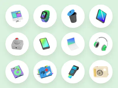 Slam 3D illustrations 🎧 3d colorful design devices illustration objects product storytale stuff tech ui volumetric