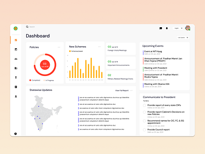 Dashboard Design branding business charts dashboard hci pmo schedule track tracking ui ux web web app