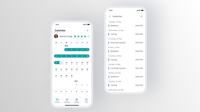 Calendar | IOS APP android app application branding calendar design figma green ideas ios iphone menu mockup plan ui user friendly ux vector web