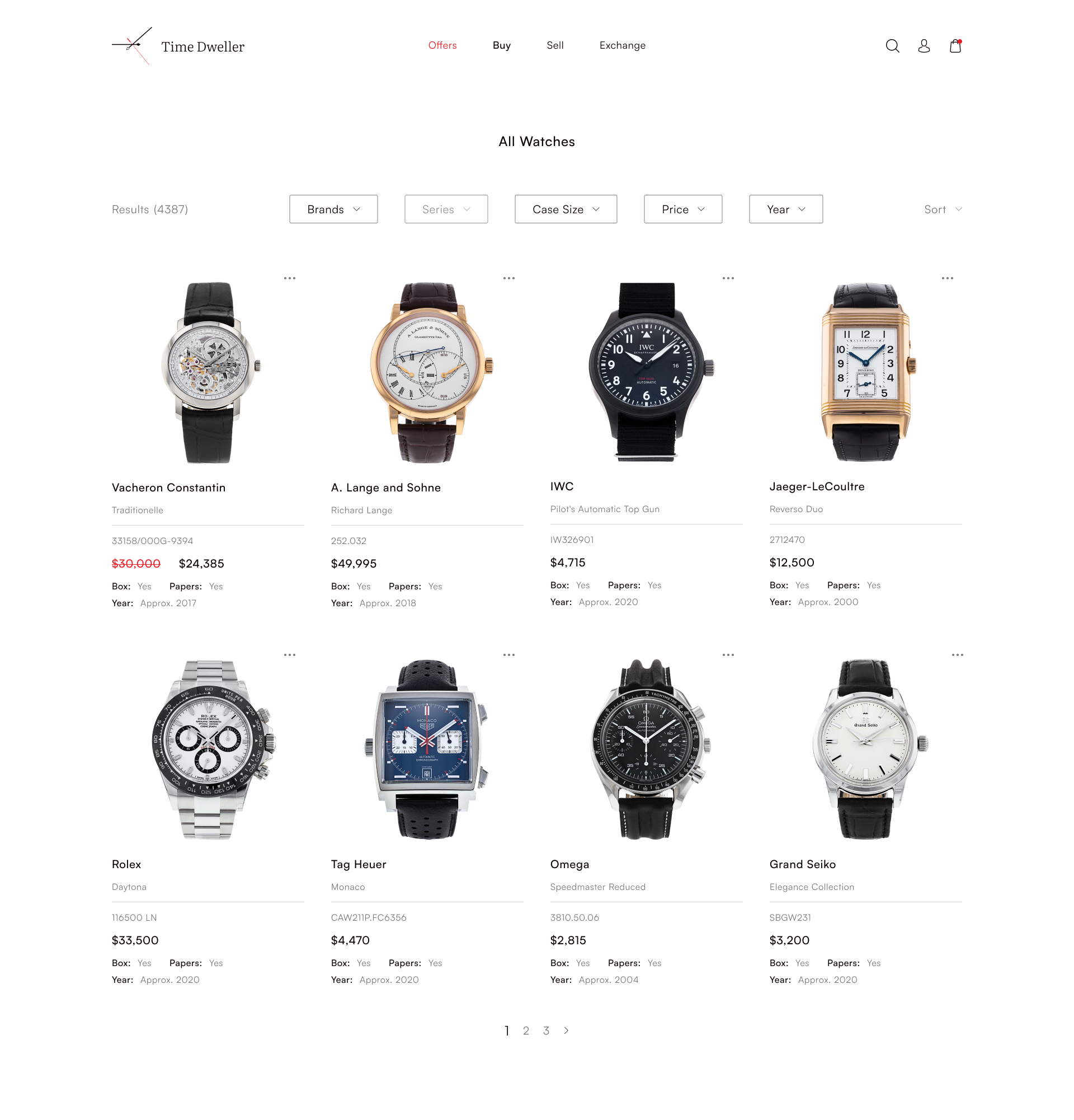 E-commerce Platform For Luxury Watches by Giorgi Jarmelishvili for ...