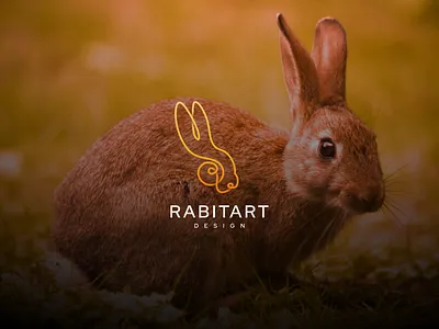 Rabit Line Art branding design flat graphic design icon logo rabit rabit art rabit design rabit line rabit luxury typography