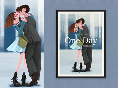 One day art character design design digital art digital illustration illustration movie movie illustration movie poster poster poster design procreate art