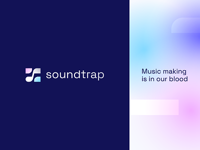 Soundtrap Redesign abstract branding corporate data ai digital entertainment fun futuristic gradient logo minimal clever modern music notes play sound technology track vibrant web