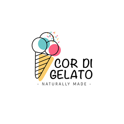Logo for ice cream shop art branding bright design icecream illustration illustrator logo vector