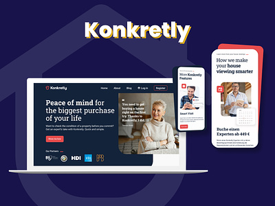 Konkretly - digital strategy and design for a real estate app consulting design digital strategy ui ux