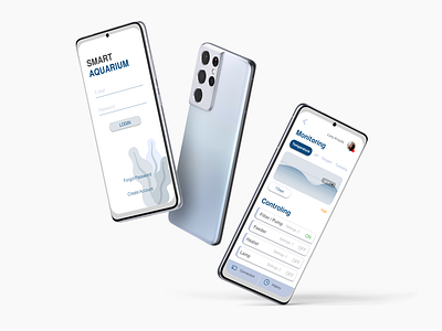 Smart Aquarium/Aquascape app design ui ux
