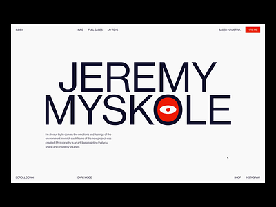 Jeremy Myskole Portfolio 001 2020 trends 2021 trends ae ae animation after effects animation branding clean design logo motion photographer porfolio portfolio website ui ui elements uidesign ux web web design