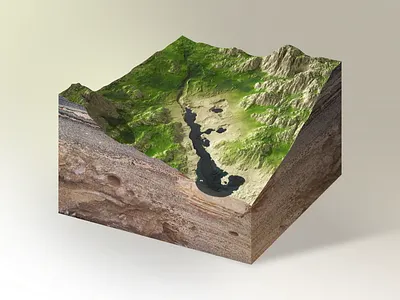 Dolina 3d 3d art design illustration inkscape vector