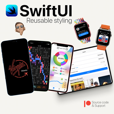 SwiftUI Reusable Styling apple branding coder design developer illustration logo swift swiftui ui ux