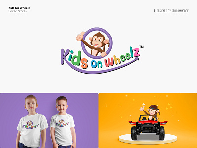 Kids On Wheelz logo design brand design branding design ecommerce logo graphic design kids logo logo logo design logo identity logo inspiration visual identity