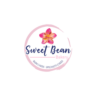 Sweet Bean Bakery Logo adobe app art behance blue design digital dribbble dribble flat graphic design illustrator logo logodesign logotype minimal ui vector