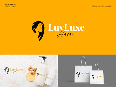 Luv Luxe Hair logo design brand design brand identity cosmetic logo design inspiration hair logo illustartion logo logo design logo illustration visual identity