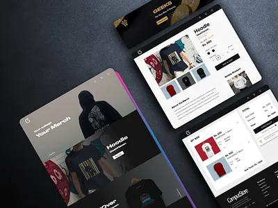Campus Store branding ui ux website design