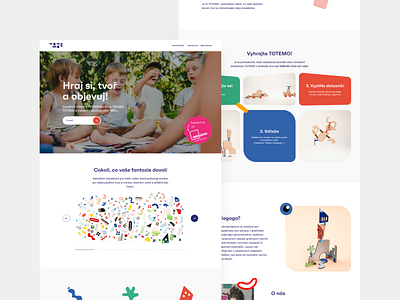 TOTEMO design illustration kids toy ui ux web webdesign