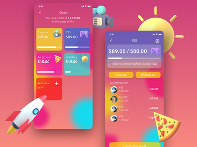 Advantica Kids | Banking app app bank bank app banking banking app budget children children bank design finance finance app finances financial financial app fintech kids mobile mobile bank ui ux