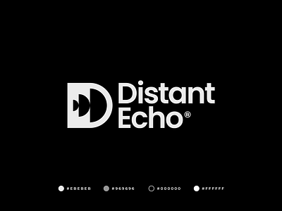 Distant Echo Logo abstract branding d d logo d logomark d symbol echo gennady savinov logo design geometric graphic design logo design military minimal modern professional sonar strong swiss design symmetric visual identity