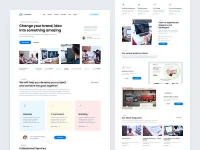 Digital agency redesign 👩‍💻 clean design minimal ui ui design web webdesign website